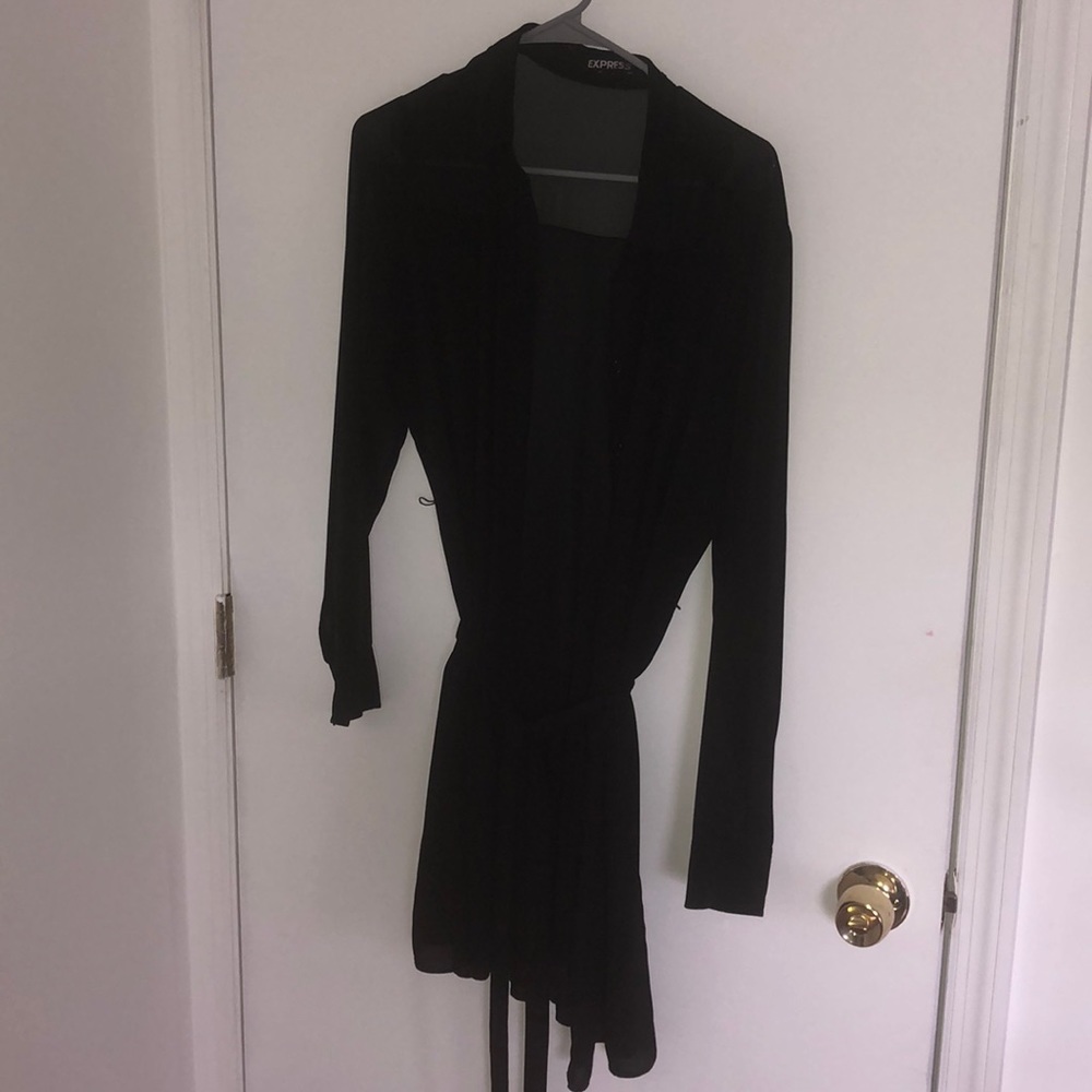 Black Express Button Down Dress - image 2